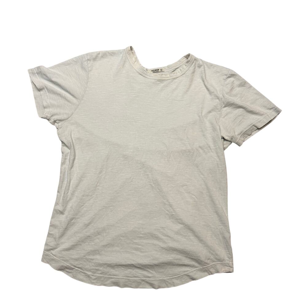 Buck Mason Slub Curved Hem T Shirt Men's M Quiet Luxury Americana